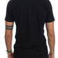 Elegant Black Crew-Neck Cotton Tee