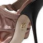 Pink Satin Slingback Heels Sandals Shoes