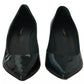 Green Kitten Heels Pumps Patent Leather Shoes