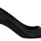 Green Kitten Heels Pumps Patent Leather Shoes