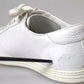 White Leather Lace Up Sneakers Saint Tropez Shoes