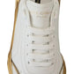 White Gold Low Top Daymaster Sneakers Shoes