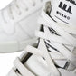 White Leather High Top Men Logo Sneakers Shoes