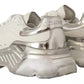 White Silver Leather Daymaster Women Sneakers Shoes