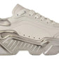 White Silver Leather Daymaster Women Sneakers Shoes