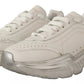 White Silver Leather Daymaster Women Sneakers Shoes