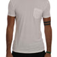 Elegant White Crew-Neck Cotton T-Shirt