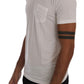 Elegant White Crew-Neck Cotton T-Shirt