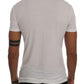Elegant White Crew-Neck Cotton T-Shirt