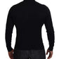 Black Cashmere Turtleneck Pullover Sweater