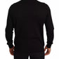 Black Double Breasted Cardigan Sweater