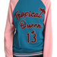 Blue Pink Tropical Queen Pullover Sweater