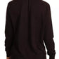 Brown Cashmere Turtle Neck Pullover Sweater