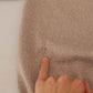 Brown Virgin Wool Crew Neck Pullover Sweater
