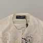 Off White Lace Button Down Cardigan Sweater