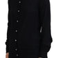 Black Button Down Cardigan Cashmere Sweater