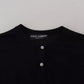 Black Button Down Cardigan Cashmere Sweater