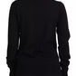 Black Button Down Cardigan Cashmere Sweater