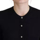 Black Button Down Cardigan Cashmere Sweater