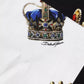 Multicolor Crown Print Patchwork Sweatshirt Sweater