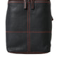 Black Marsupio Leather Vintage Daino Backpack Sling Shoulder Bags