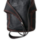Black Marsupio Leather Vintage Daino Backpack Sling Shoulder Bags