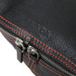 Black Marsupio Leather Vintage Daino Backpack Sling Shoulder Bags