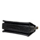 Black Exotic Leather Top Handle Tote Women Bag