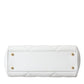 White Quilted Leather SICILY Hand Shoulder Purse Satchel Bag