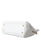 White Quilted Leather SICILY Hand Shoulder Purse Satchel Bag