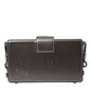 Metallic Gray Calfskin Leather DG BOX Shoulder Bag