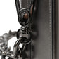 Metallic Gray Calfskin Leather DG BOX Shoulder Bag