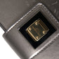 Metallic Gray Calfskin Leather DG BOX Shoulder Bag