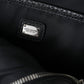Black Calfskin Leather Logo Palermo Crossbody Bag