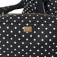 Black Polka Dot Changing Mat Baby Duffle Bag