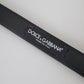 Black Leather Silver Metal Buckle Belt Men