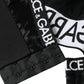 Black White Logo Print Sports Women Bra Underwear