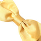 Yellow Silk Adjustable Neck Men Bow Tie