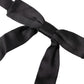 Black Ribbon Silk Adjustable Neck Bow Tie