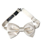 Off White Silk Adjustable Neck Men Bow Tie