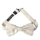 Off White Silk Adjustable Neck Men Bow Tie