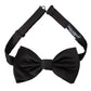 Black Silk Adjustable Neck Men Bow Tie