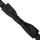 Black Silk Adjustable Neck Men Bow Tie