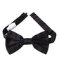 Black Silk Adjustable Neck Men Bow Tie