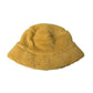 Yellow Fluffy Fleece Fur Bucket Hat Men
