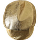 Metallic Gold Polyester Newsboy Hat Men