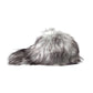 Black White Faux Fur Baseball Hat Men