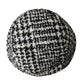 Black White Tweed Wool Bucket Hat Men