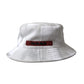 White Camouflage Cotton Bucket Hat Men