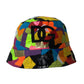 Multicolor Sticky Notes Logo Bucket Hat Men